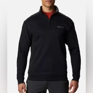 Columbia Black Half-Zip Fleece Sweatshirt